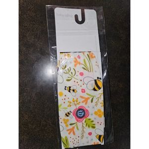 #870 Original Baby Bling Fab-Bow-Lous baby headbands in floral/bee pattern NEW